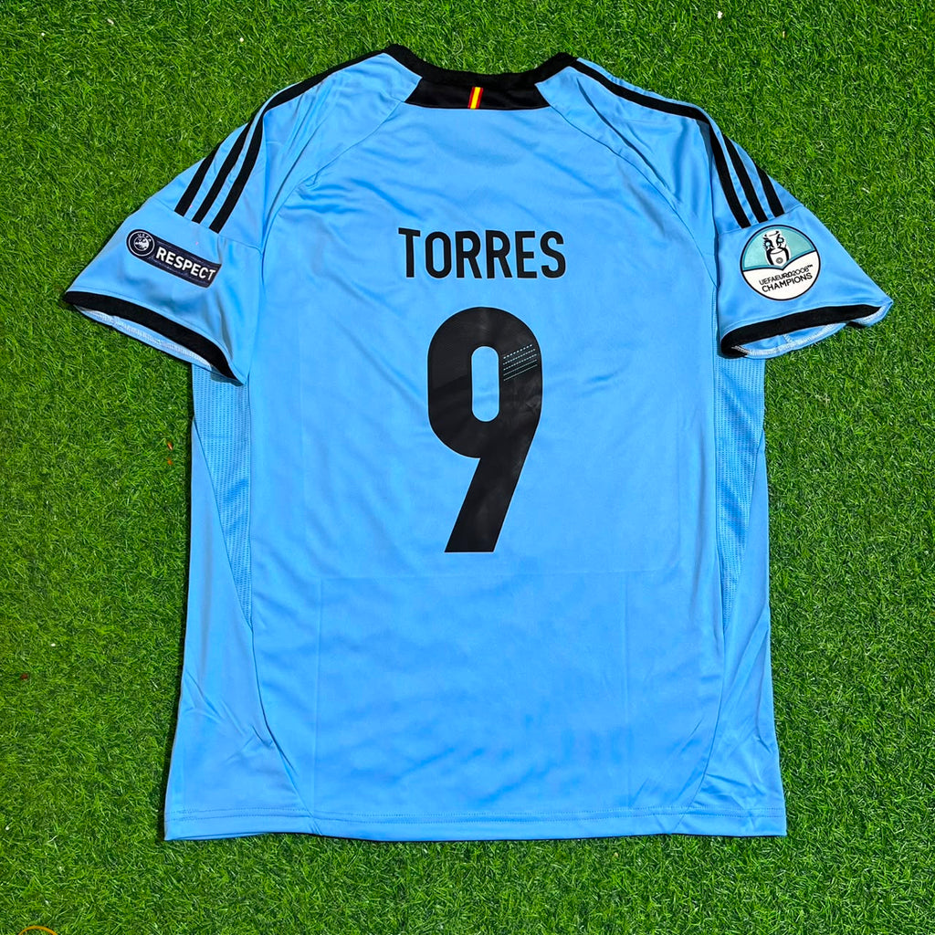 Fernando Torres Spain EURO 2012 Final Retro Football Jersey – Back View