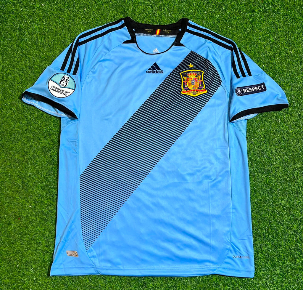 Gerard Pique Spain EURO 2012 Final Retro Football Jersey – Front View