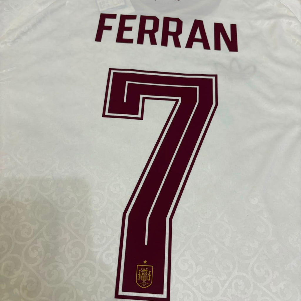 Spain 2026 World Cup Away Football Jersey – Ferrán Torres 7 - – Front View
