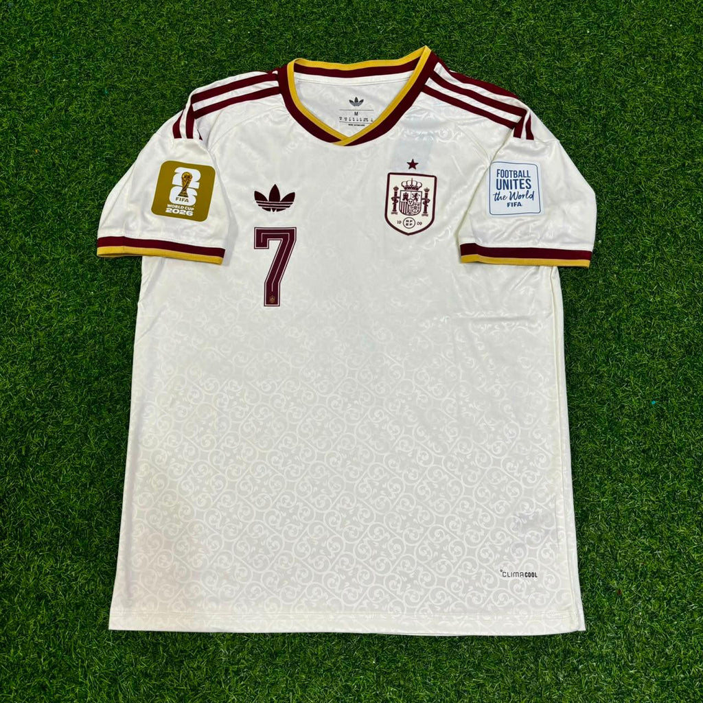 Spain 2026 World Cup Away Football Jersey – Ferrán Torres 7 - – Detailed View
