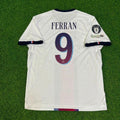 Ferran Torres White Jersey – Back View