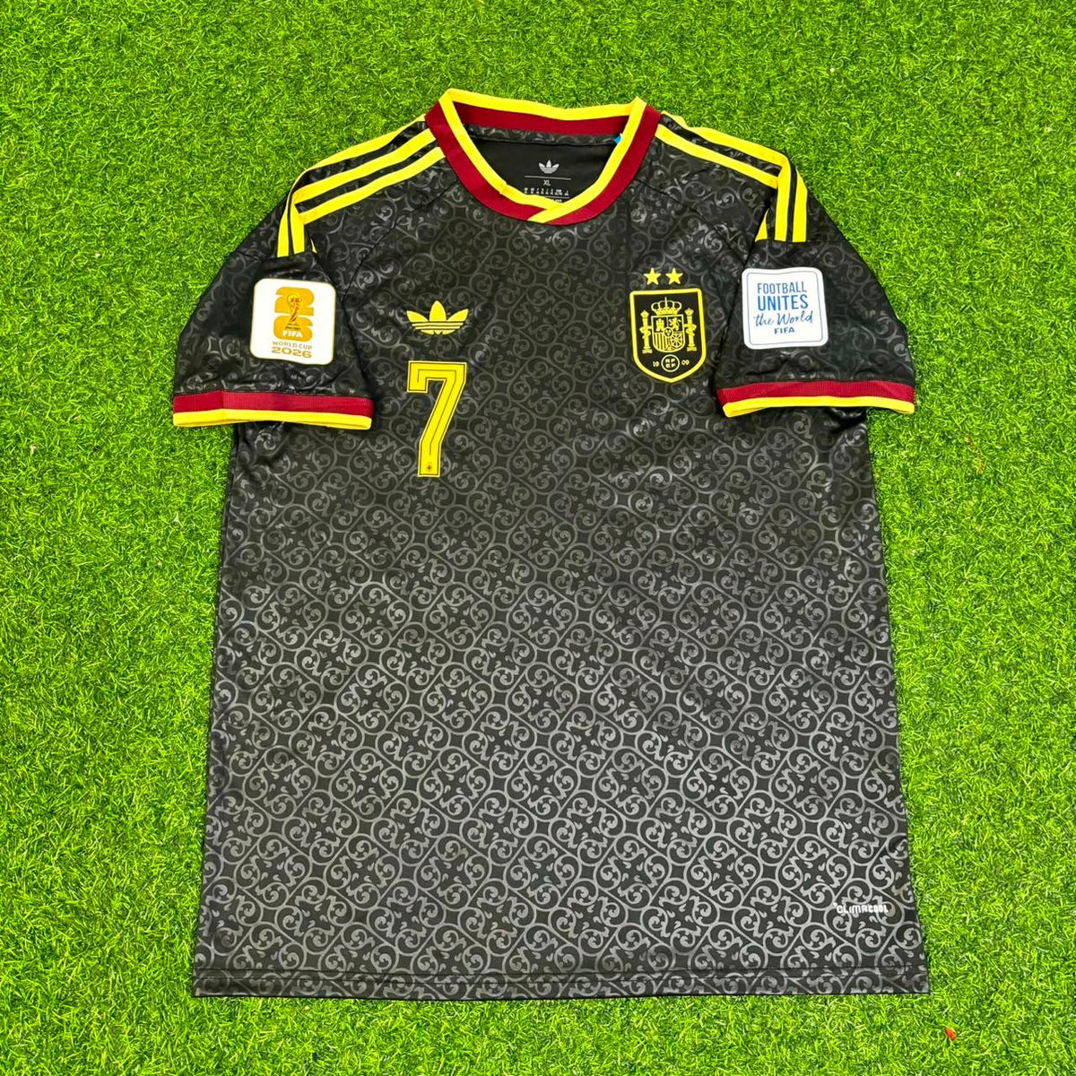 Ferrán Torres #7 Spain Two Star 2026 World Cup Champions Jersey – Front View