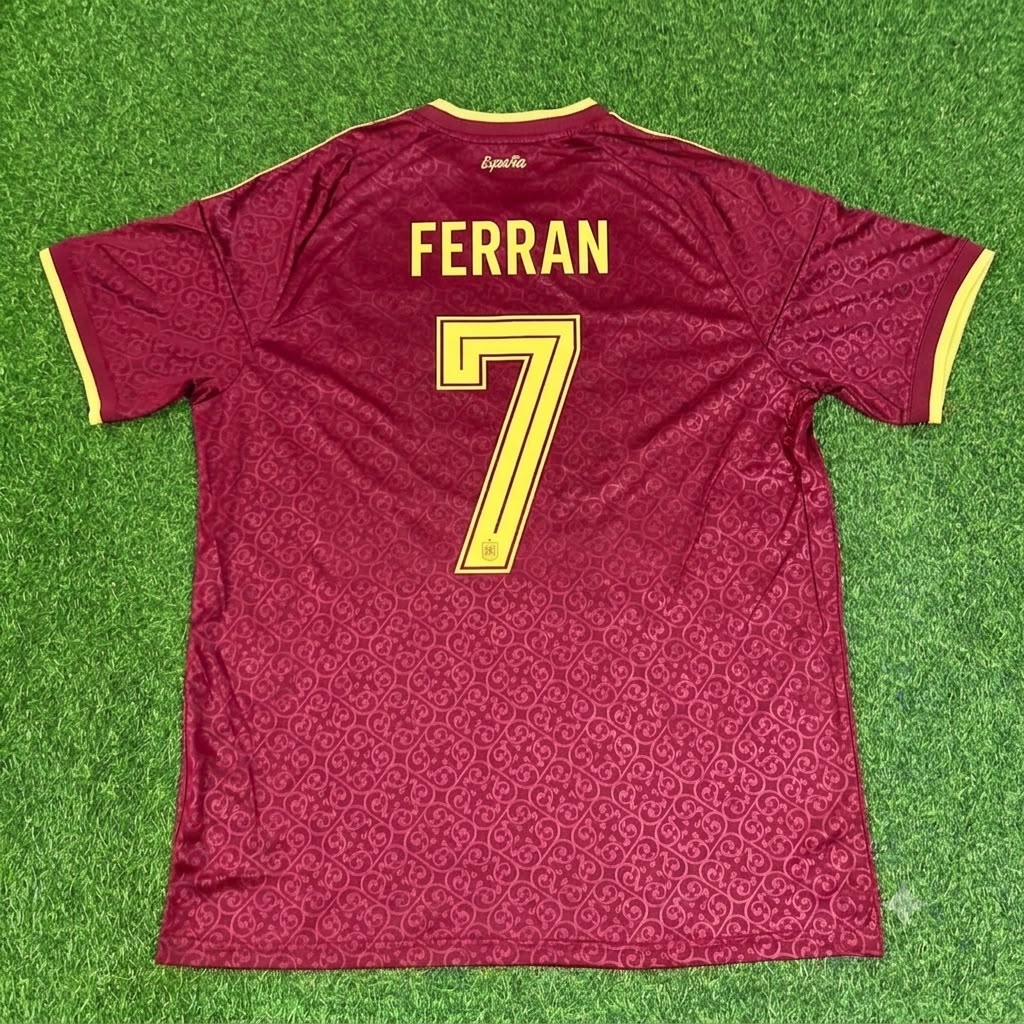 Ferran Torres Spain 2026 World Cup Special Edition Football Jersey – Back View