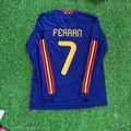 Ferran Torres - Spain Commemorative Retro Football Jersey – Back View