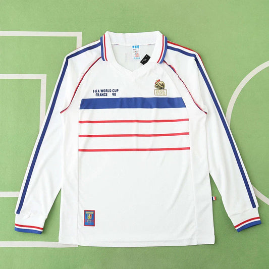 France 1998 Season World Cup Away White Retro Jersey Trikot