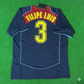 Filipe Luis #3 Atletico Madrid SpiderMan Retro Football Jersey – Back View