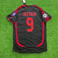 Filippo Inzaghi 9 – AC Milan 2006–2007 Retro Kit Jersey – | | | – Back View