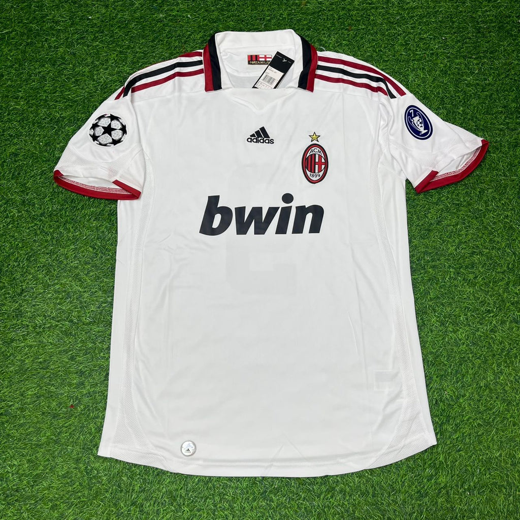 2009 Filippo Inzaghi Milan 2010 Season White Retro Football Jersey – Front View