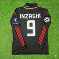 2011/12 Filippo Inzaghi AC Milan Red & Black Retro Football Jersey Collection – Back View