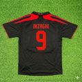 AC Milan 2007-2008 Black Retro Third Football Jersey – Filippo Inzaghi – Back View