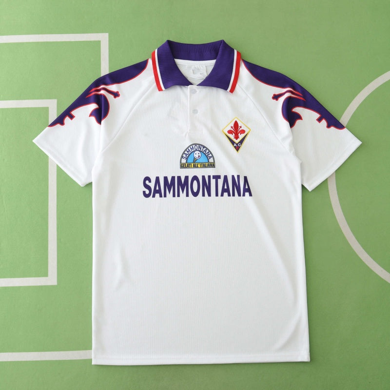 1992/93 Fiorentina Season Away Retro Football Jersey – Back View