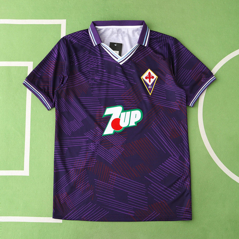 1992/93 Fiorentina Season Home Retro Football Jersey – Back View