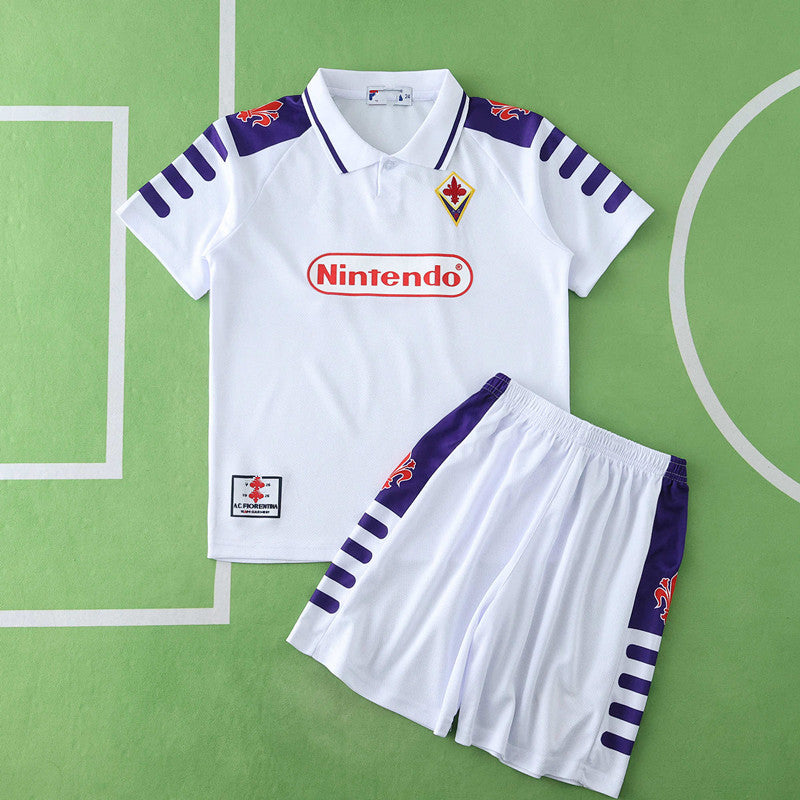 1998 Fiorentina Away Kids Retro Football Jersey – Back View