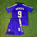 Gabriel Batistuta Fiorentina Home Kids Kit Football Jersey for Children – Back View