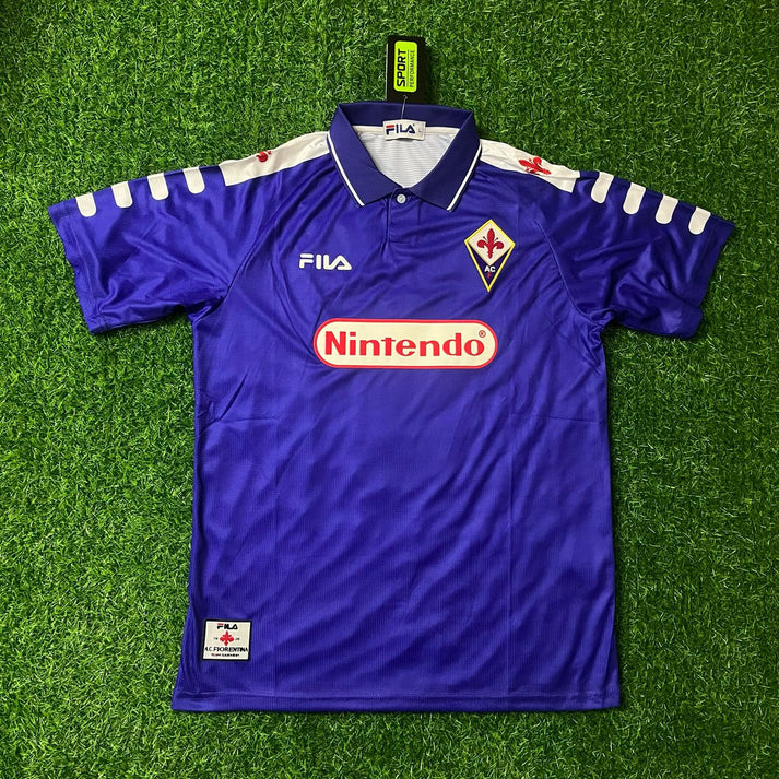 1998 Fiorentina Retro Purple Football Jersey – Back View