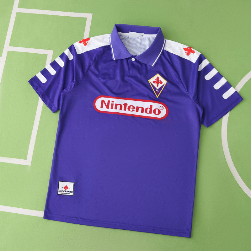 1998 Fiorentina Season Home Retro Football Jersey – Back View