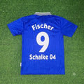 Klaus Fischer Schalke 04 Heim Retro Fußballtrikot Jersey – Back View