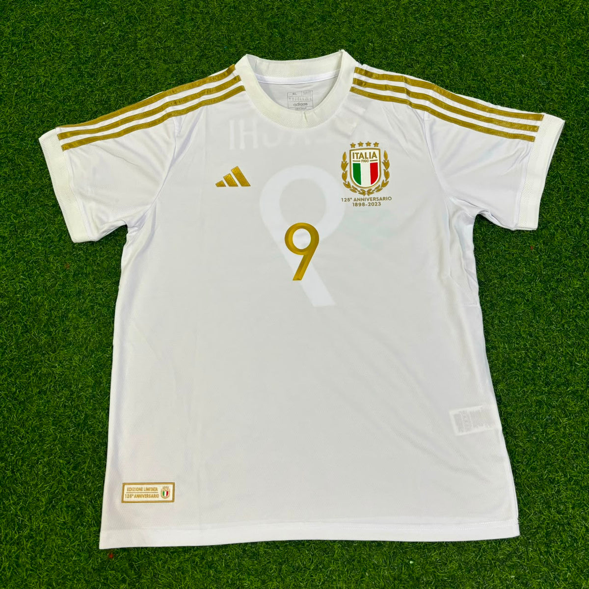 Filippo Inzaghi - Italy White Anniversary Kit Jersey – Front View