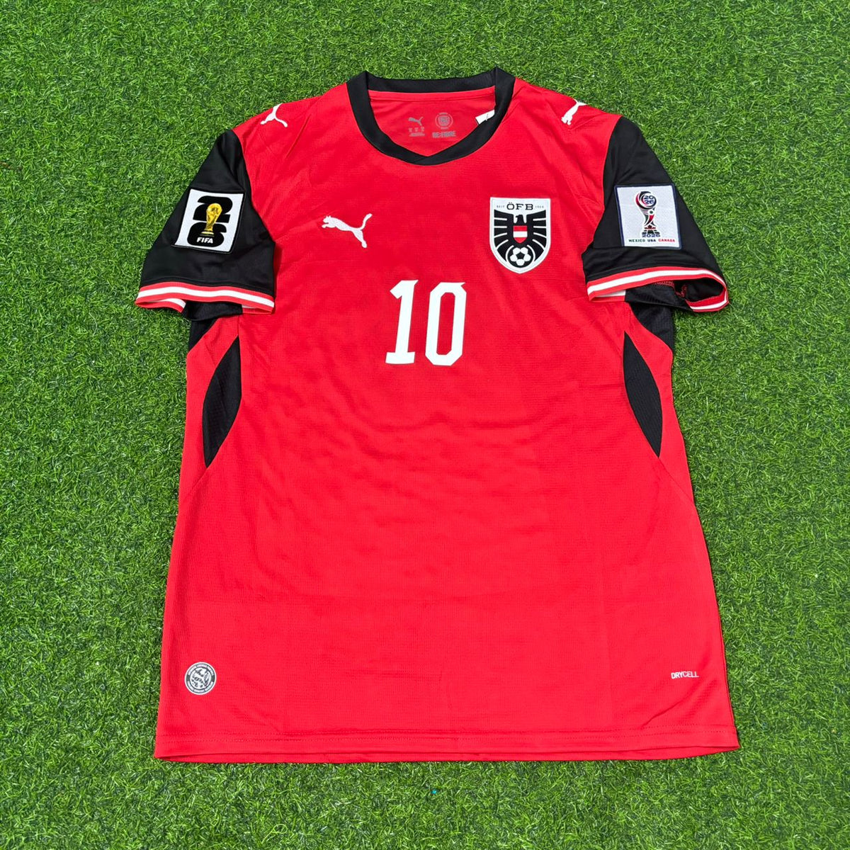 Austria 2026 World Cup Kit Jersey – Florian Grillitsch 10- – Front View