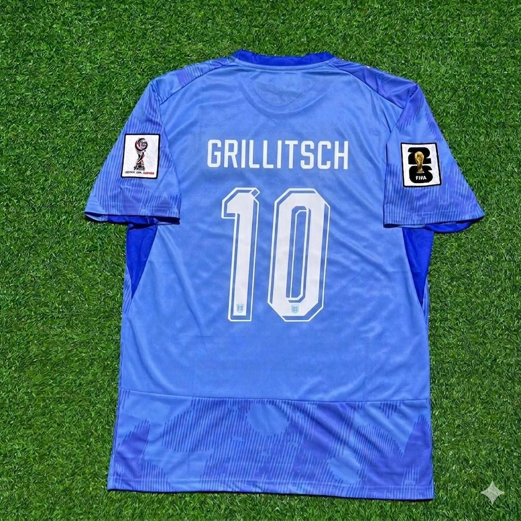 Austria 2026 World Cup Kit Jersey – Florian Grillitsch 10- – Back View