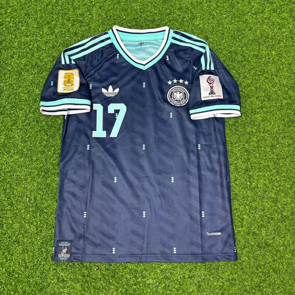 2026 Germany World Cup Florian Wirtz #17 Golden Patch Football Jersey – Front View