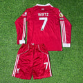 Liverpool 2025 New Season Kids Long Sleeve Football Jersey – Florian Wirtz – Back View