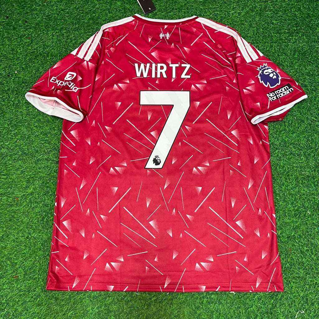 Florian Wirtz Liverpool New Season 2027 Red Home Football Jersey – Back View