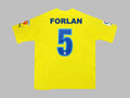 Diego Forlan 5 – Villarreal 2009–2010 Retro Home Kit Jersey – | | – Back View