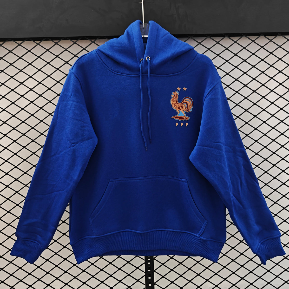 France - Hoodie Winter Fleece- Football Kapuzenpullover Special Edition – Back View