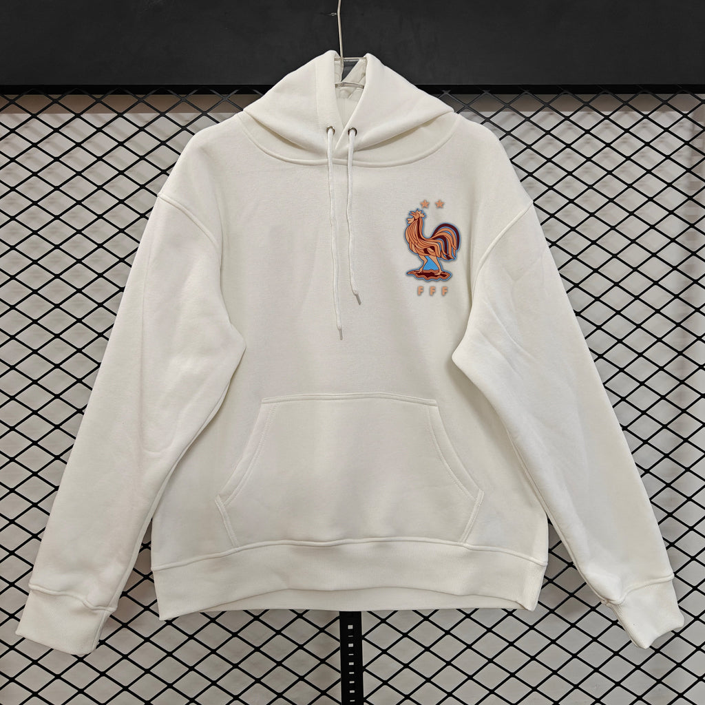 France - Hoodie Winter Fleece- Football Kapuzenpullover – 9