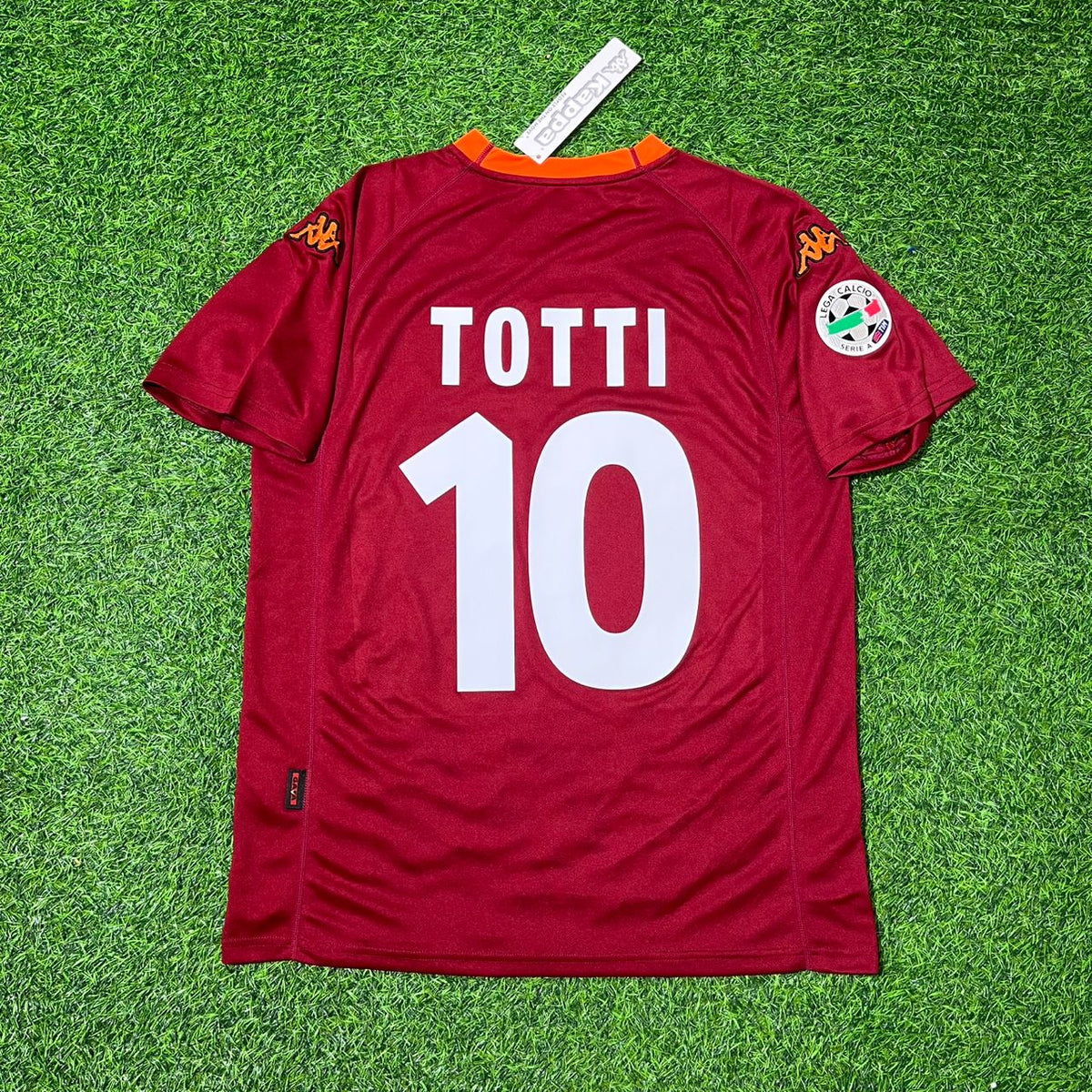 Francesco Totti 2000-2001 Home Retro Football Jersey – Back View