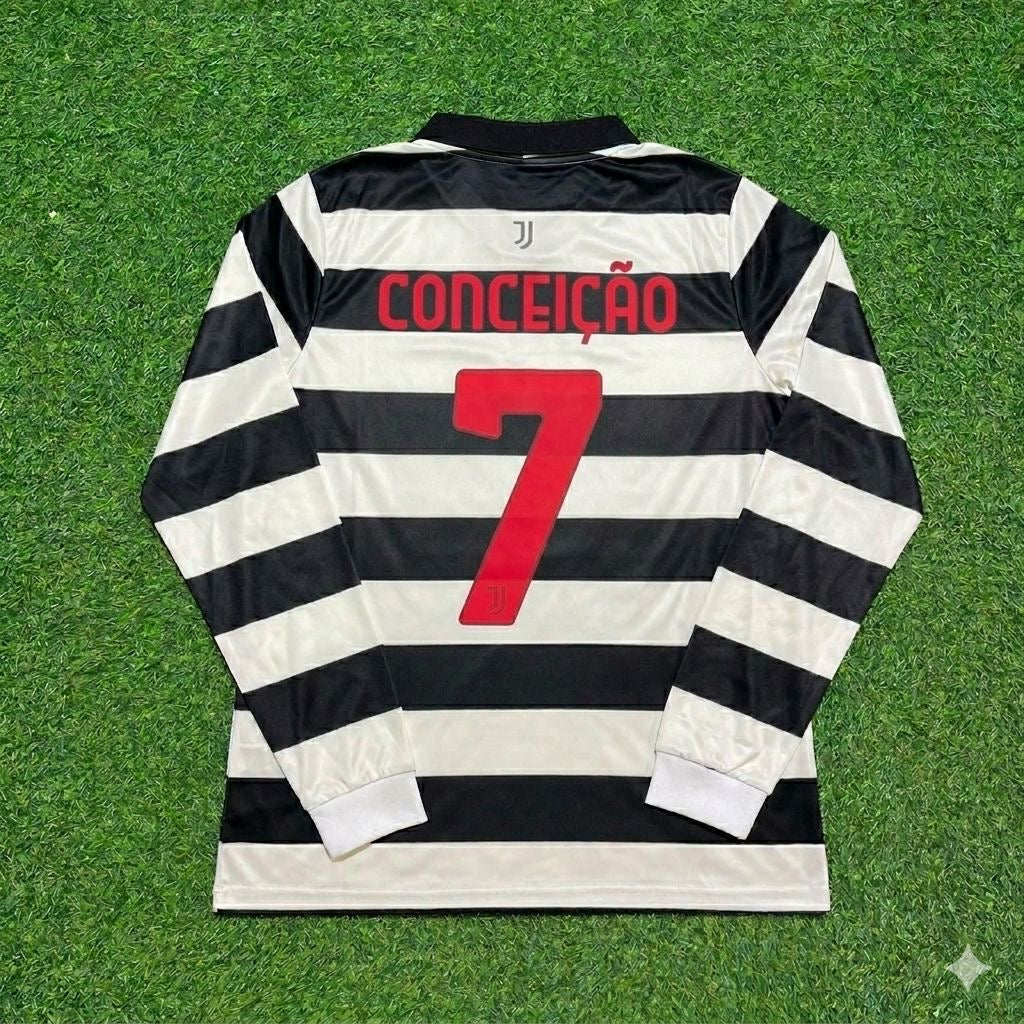 Juventus New Season Fourth Long Sleeve Jersey – Francisco Conceição #7 – Back View