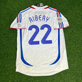 Franck Ribery France 2006 World Cup Final White Retro Kit – | | – Back View
