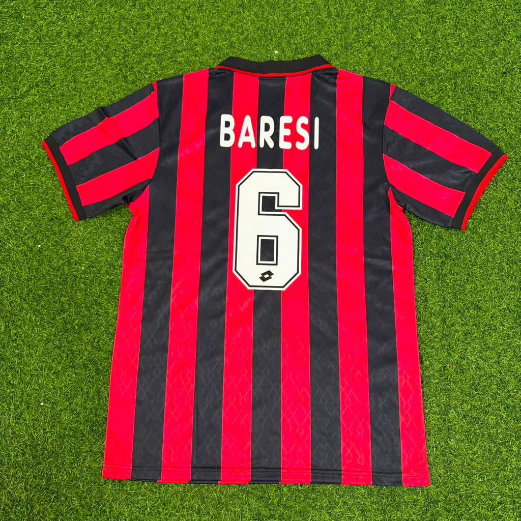 AC Milan 1994/1995 Retro Football Jersey – Franco Baresi – Back View