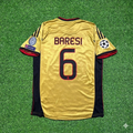 AC Milan Gold Retro Jersey – Franco Baresi #6 – Back View