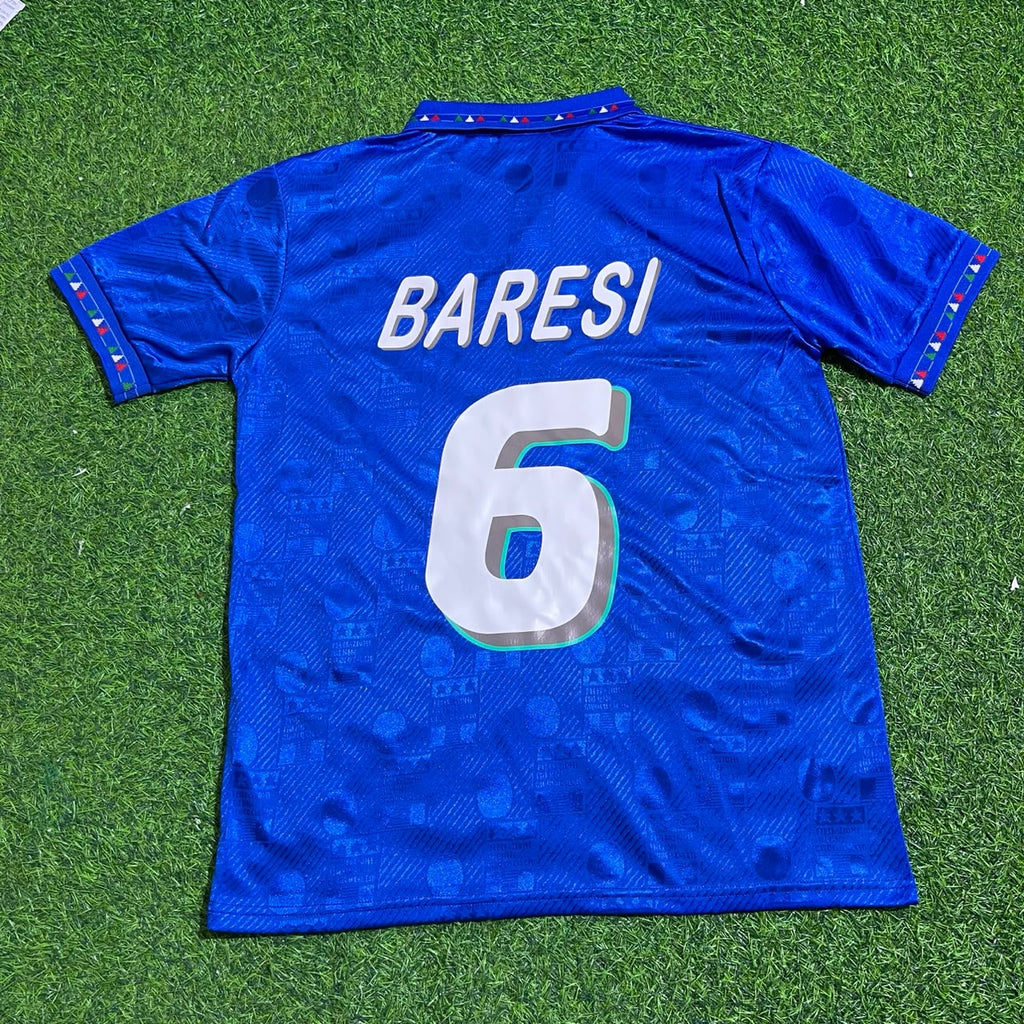 Italy Retro Jersey – Franco Baresi 1994 World Cup – Back View