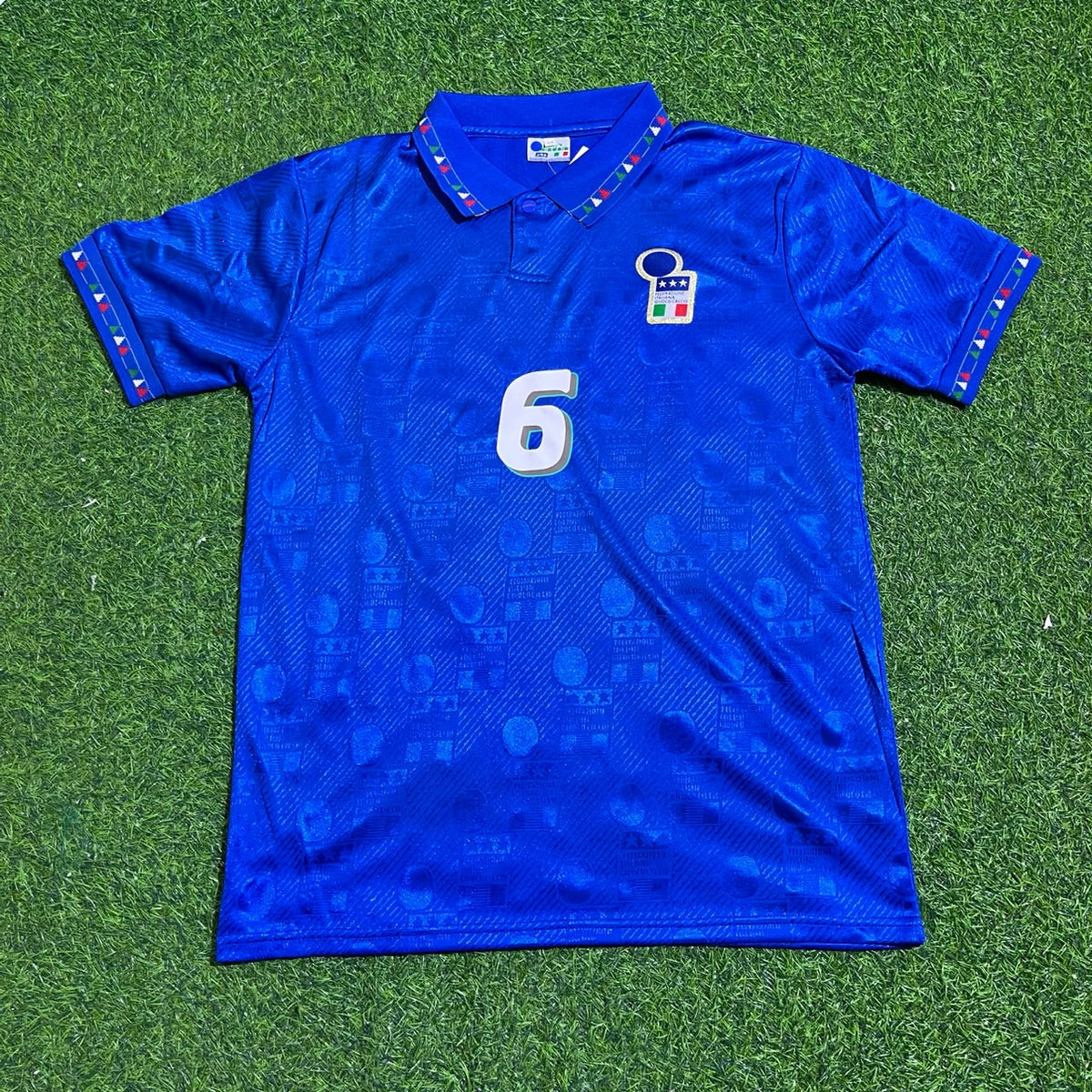 Italy Retro Jersey – Franco Baresi 1994 World Cup – Front View
