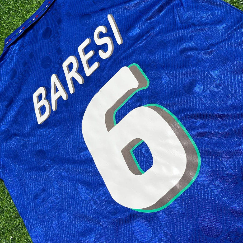 Italy Retro Jersey – Franco Baresi 1994 World Cup – Detailed View