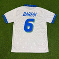 Italy 1994 World Cup White Retro Football Jersey – Franco Baresi – Back View