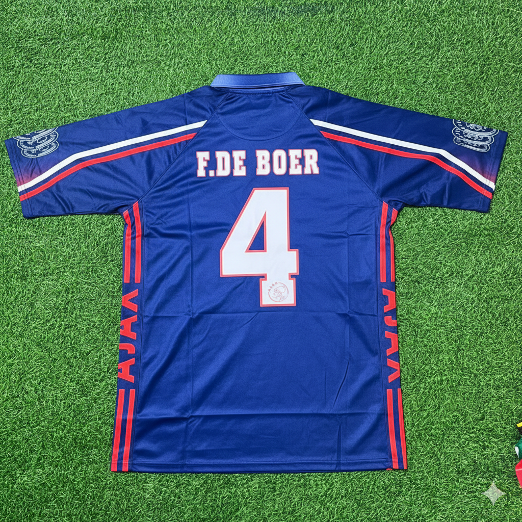 Ajax 1997/98 Retro Football Jersey – Frank de Boer – Back View