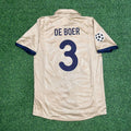 2001 Frank de Boer 3 Barcelona 2002 Season Retro Football Jersey – Back View