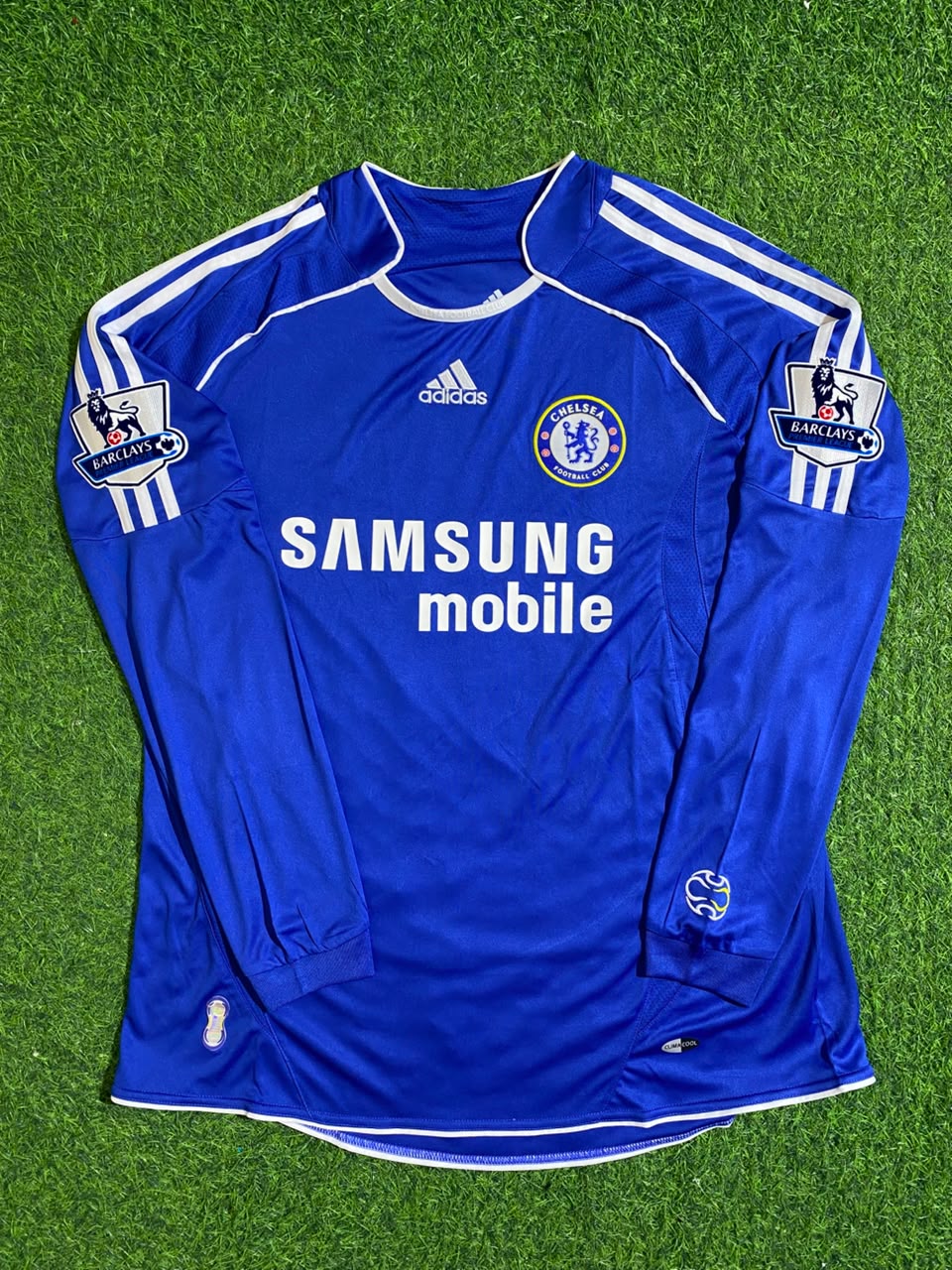 Frank Lampard #8 Chelsea 2006-2008 Long Sleeve EPL Patch Football Jersey – Front View