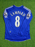 Frank Lampard #8 Chelsea 2006-2008 Long Sleeve EPL Patch Football Jersey – Back View