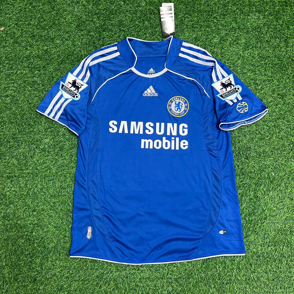 2006 Frank Lampard Chelsea 2008 Season Retro Football Jersey – Front View