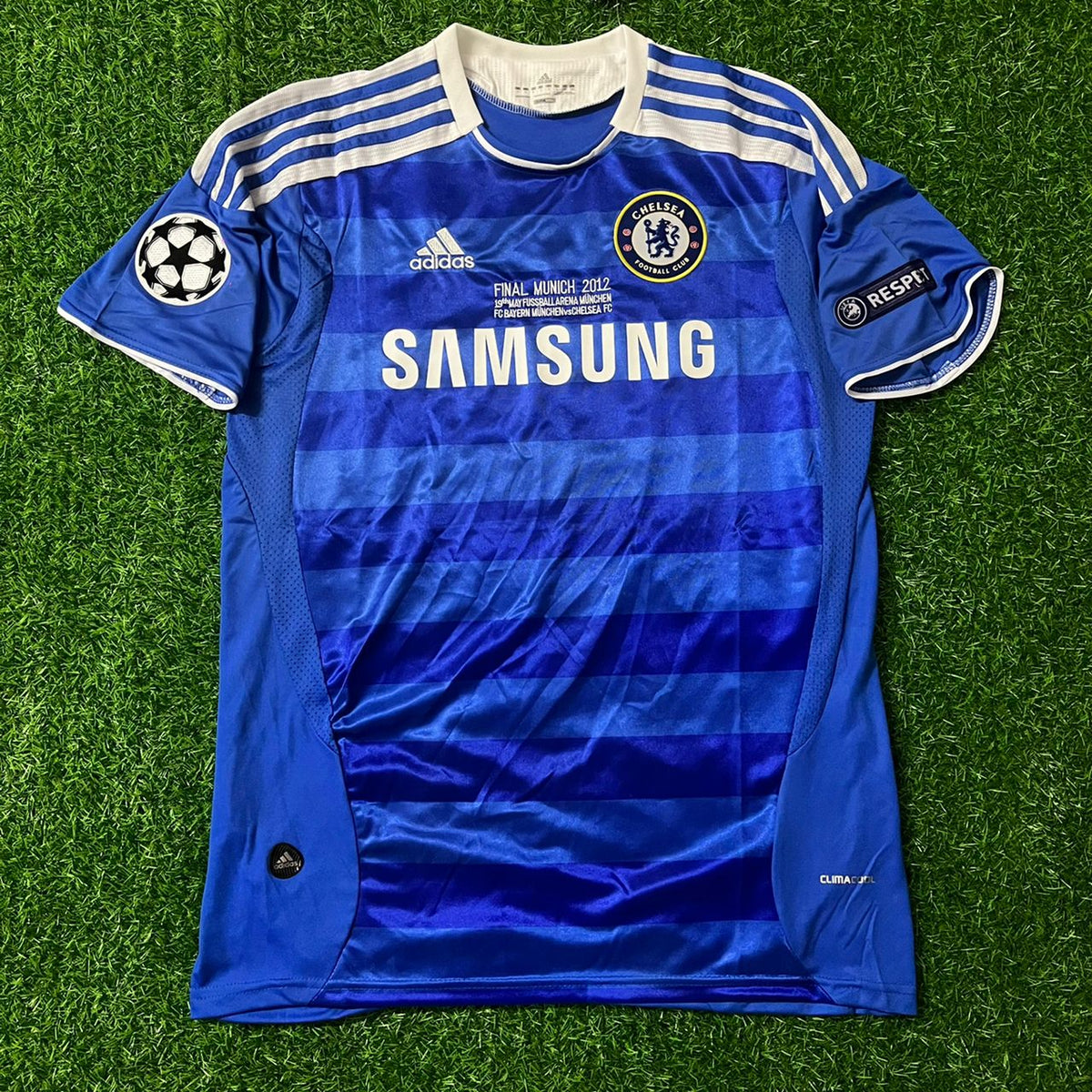 2012 Chelsea Champions League Munich Final Munich Retro Jersey – Frank Lampard – Front View