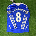Frank Lampard Chelsea 2011 2012 EPL Patch Retro Long Sleeve Jersey – Back View