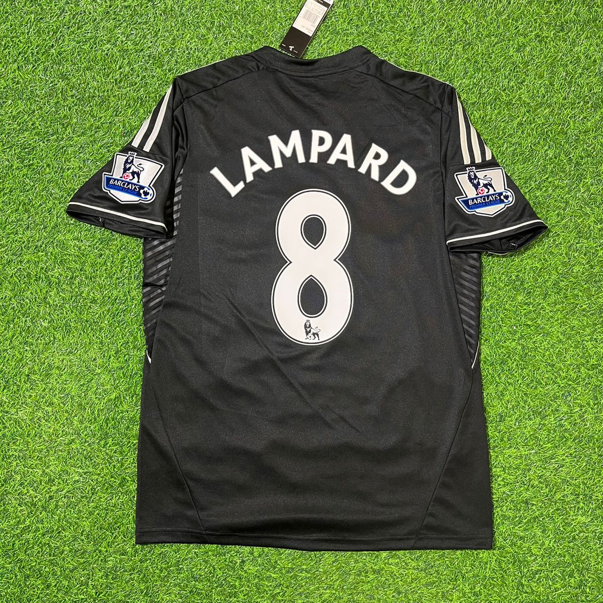 2013/14 Frank Lampard Chelsea Black Retro Football Jersey – Back View