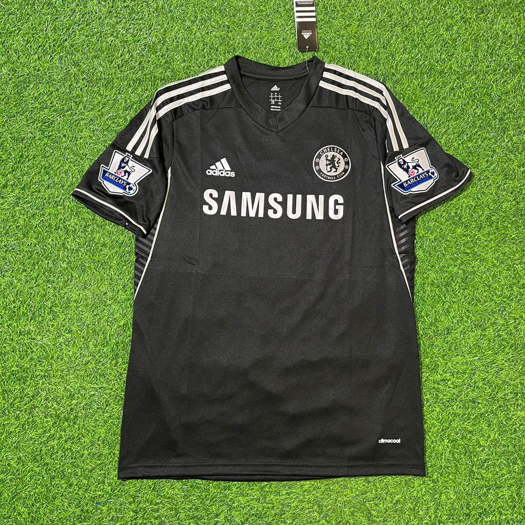 2013/14 Frank Lampard Chelsea Black Retro Football Jersey – Front View