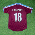 1999/00 Frank Lampard #18 West Ham Home Retro Football Jersey – Back View