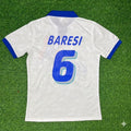 1994 Italy World Cup Franco Baresi White Retro Football Jersey – Back View